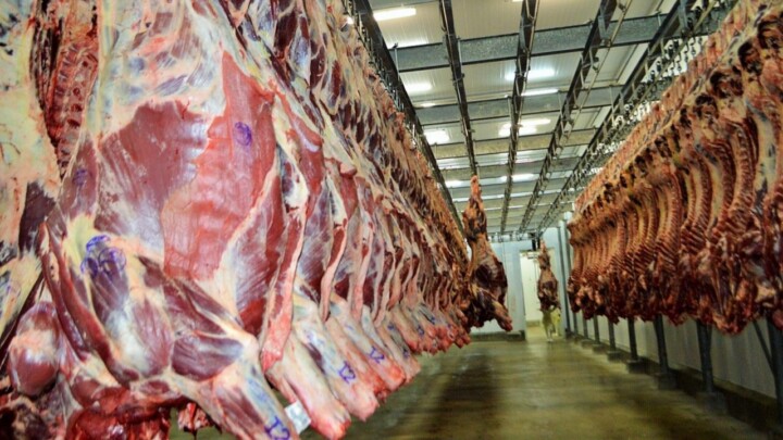 Volume de exportações de carne bovina cai 7%